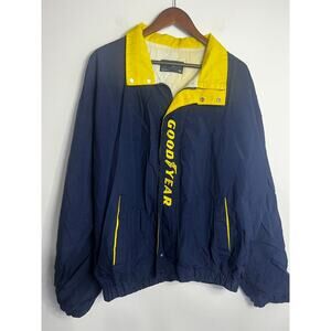 Vintage Swingster Goodyear Mens Windbreaker Coat Full Zip Jacket Size XL USA
